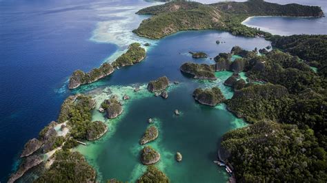 Fam Islands archipelago aerial view, West Papua, Indonesia – Windows ...