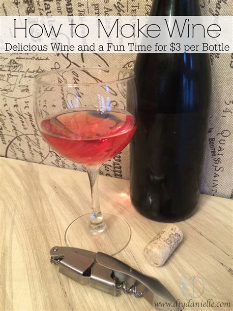 How to Make Wine: Delicious Wine for $3 per Bottle | DIY Danielle