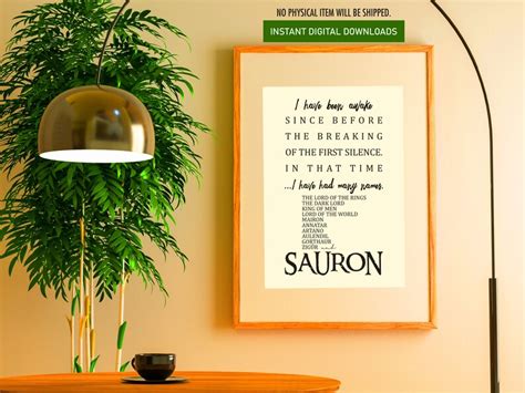 J.R.R. Tolkien's the Lord of the Rings Sauron Quotes - Etsy