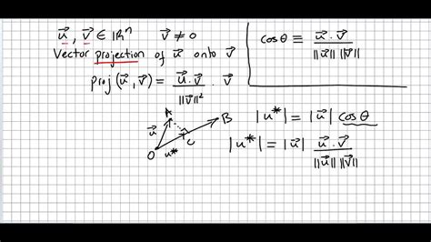 Linear Algebra 37, Vector Projection - YouTube