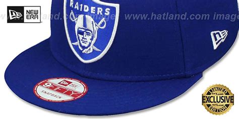 Oakland Raiders TEAM-BASIC SNAPBACK Royal-White Hat