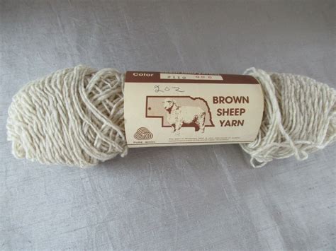 Brown Sheep Yarn 100% pure Virgin Wool 2 oz color 110 006 natural - Yarn