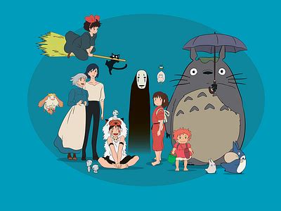 Studio Ghibli Characters by Nurlan on Dribbble