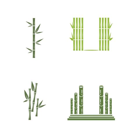 Bamboo Logo Template vector icon illustration design 3537253 Vector Art ...