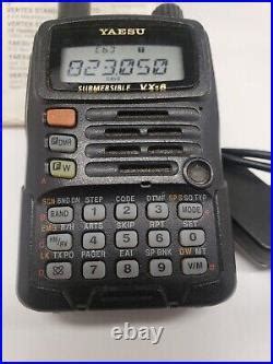 Yaesu VX-6R Tri Band Submersible Radio Transceiver With Manual | Ham ...