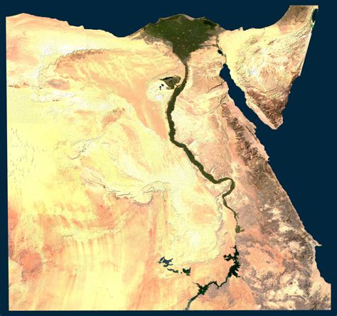 Large detailed Egypt satellite photo. Egypt large detailed satellite photo | Vidiani.com | Maps ...