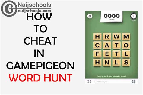 Complete Guide on How to Cheat in GamePigeon Word Hunt Game - NAIJSCHOOLS