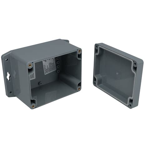 IP65 NEMA 4X Box Dark Gray with Mounting Brackets PN-1328-DGMB - Bud ...