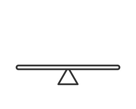 An empty blank wood see saw balance scale on white background. 36323945 ...