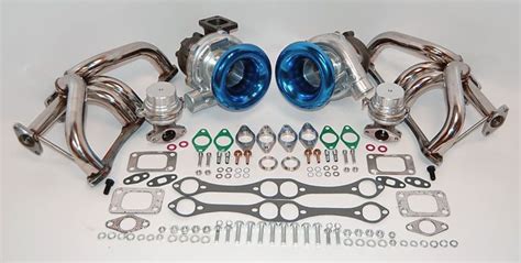 NEW Small Block Chevy Twin Turbo kit SBC 350 383 1000+hp Turbocharger ...