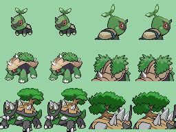 Turtwig alolan evolution line GBA sprite by FYTYNo1 on DeviantArt