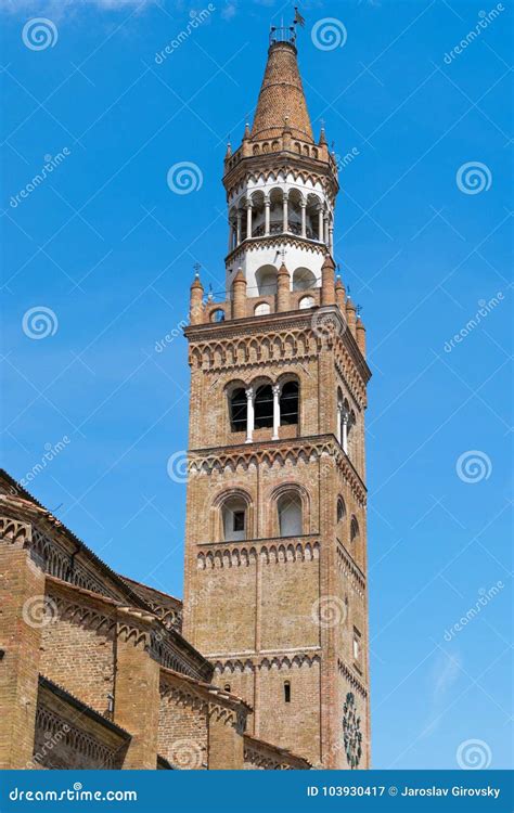 Cathedral tower stock image. Image of crema, cremona - 103930417