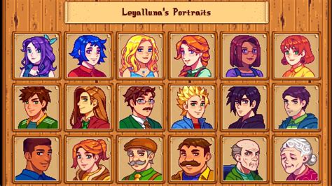 LEYALLUNA' PORTRAITS MOD STARDEW VALLEY - YouTube