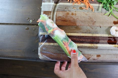 Easy Thai Shrimp Rice Paper Wraps with Peanut Butter Dipping Sauce — Katie Sampayo