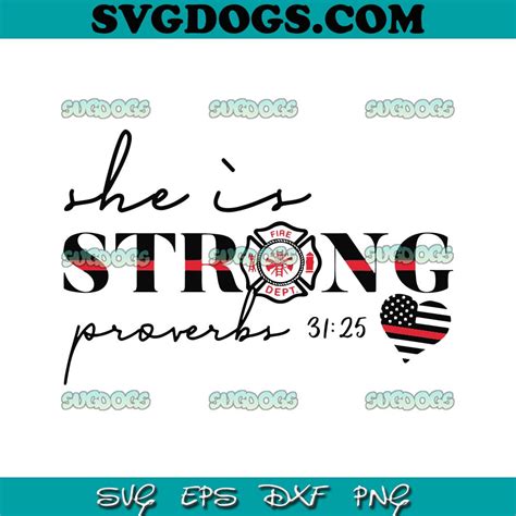 She Is Strong Proverbs SVG #1