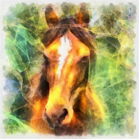 Horse Digital Painting Free Stock Photo - Public Domain Pictures