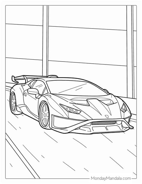 Car Coloring Pages Lamborghini