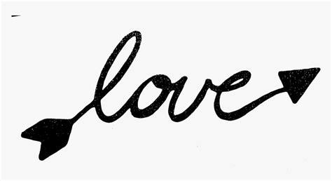 Drawn Word Love - Black And White Love Words, HD Png Download , Transparent Png Image - PNGitem