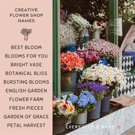 150+ Best Flower Shop Names (Cute, Creative, and Clever) - Every Little ...