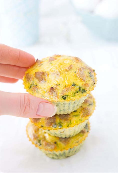 Turkey Sausage Spinach Egg Muffins | Haute & Healthy Living