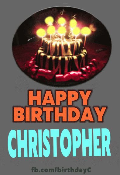 Happy Birtdhay CHRISTOPHER GIFs | Birthday Greeting | birthday.kim