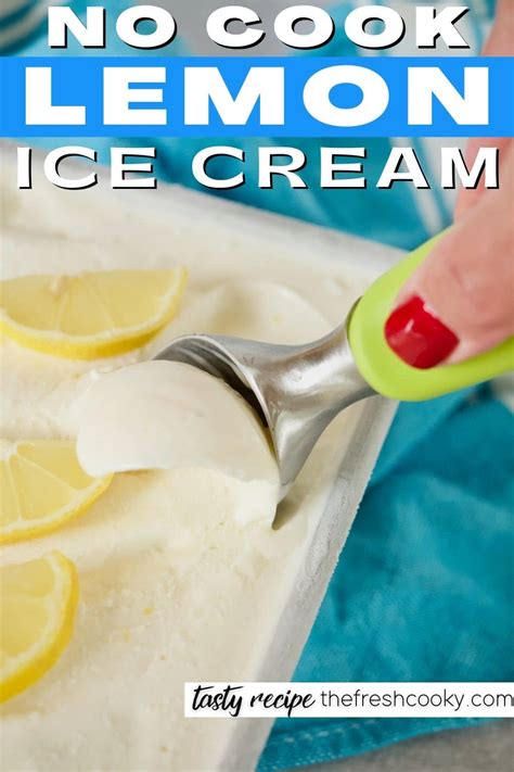 Easy Lemon Ice Cream {Lemon Gelato} • The Fresh Cooky