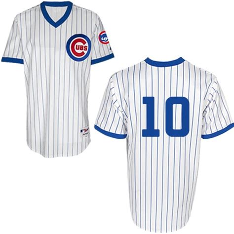 Enthusiasm Men's Majestic Chicago Cubs #10 Ron Santo Grey 2016 World ...