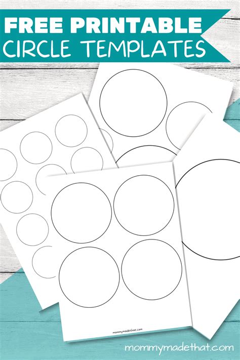 Free Printable Circle Templates Various Sizes World Of, 47% OFF