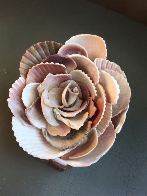 Seashell Flower | Scallop shell craft, Seashell crafts, Pottery diy