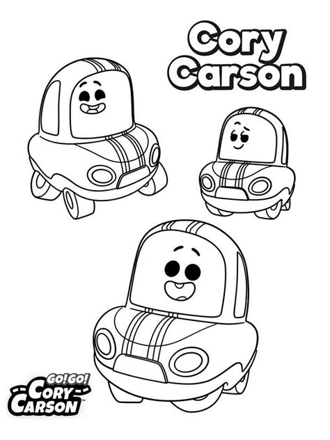 Go! Go! Cory Carson coloring pages