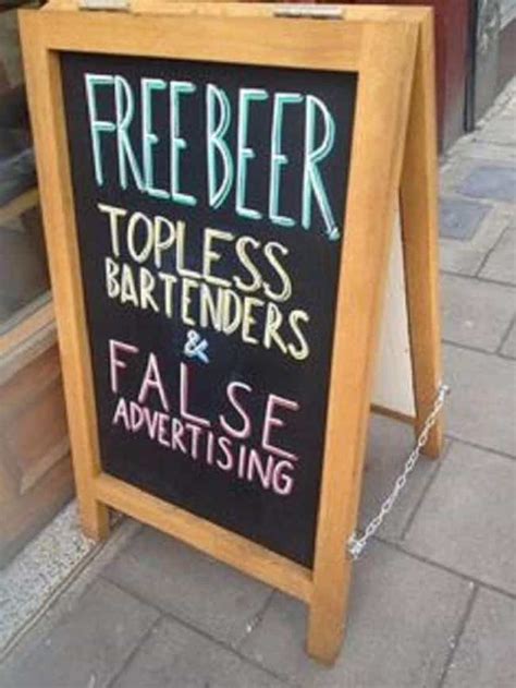 25 Funny Bar Signs You'd Cheers To