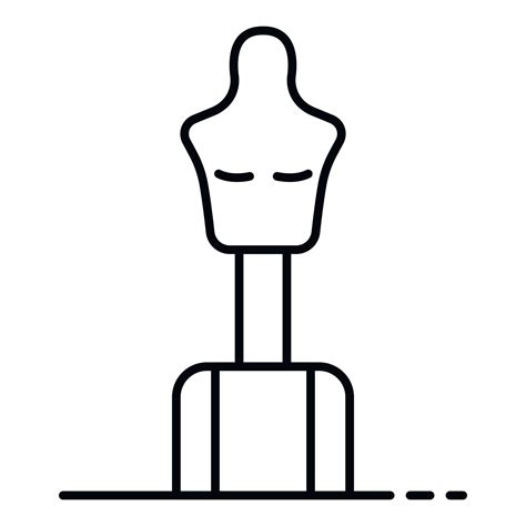 Boxing mannequin icon, outline style 15552694 Vector Art at Vecteezy