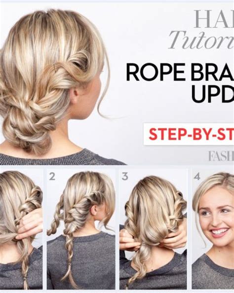 Rope braid tutorial: Learn how to do this twisted updo in 4 easy steps - FASHION Magazine