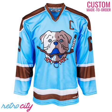 Sudbury Bulldogs Hockey Jersey Sweater (Blue) – Retro City Threads