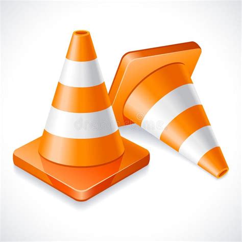 Traffic cones. Vector illustration - two orange traffic cones #Sponsored , #ad, #Paid, #cones, # ...