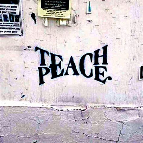 Teach Peace | STREET ART UTOPIA