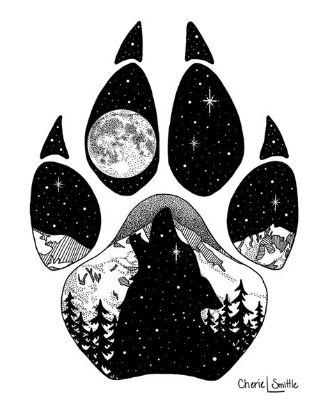 Open Edition Artwork: Howl at the Moon – CherieSmittleArt