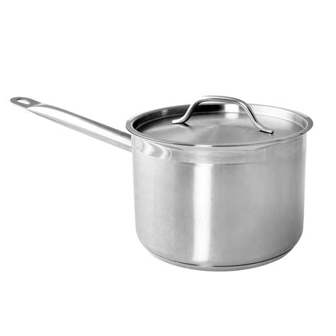 2 quart 18/8 stainless steel sauce pan with lid, comes in each - Walmart.com