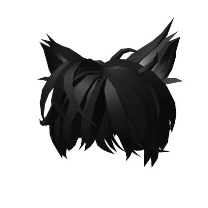 Black Cat Ears Hairstyle | Rambut hitam, Gambar, Barang gratis