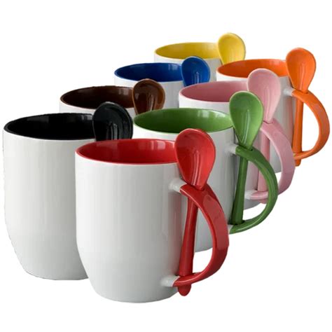White Round Spoon Coffee Mug, For Gifting, Packaging Type: Box at Rs ...
