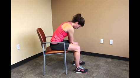 OrthoIndy Exercises | Seated Flexion Stretch - YouTube