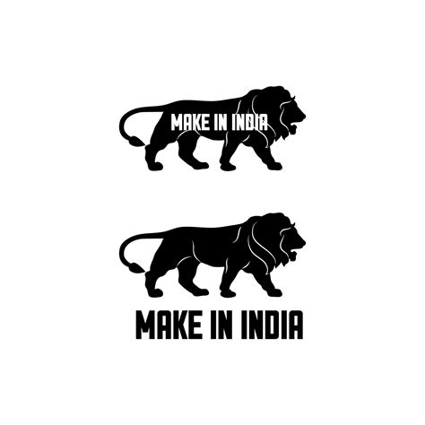 Make in india logo vector on white background 26555348 Vector Art at Vecteezy