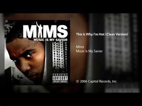 Mims - This Is Why I'm Hot (Clean Version) - YouTube | Music playlist ...