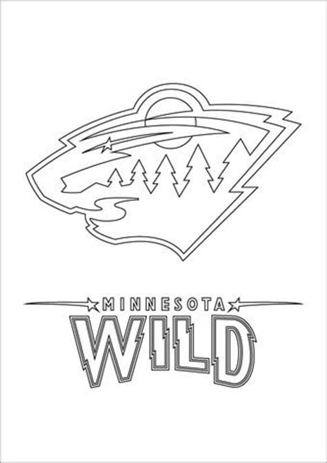 Minnesota Wild Logo Coloring page | CEL yellow room | Minnesota wild hockey, Minnesota wild ...