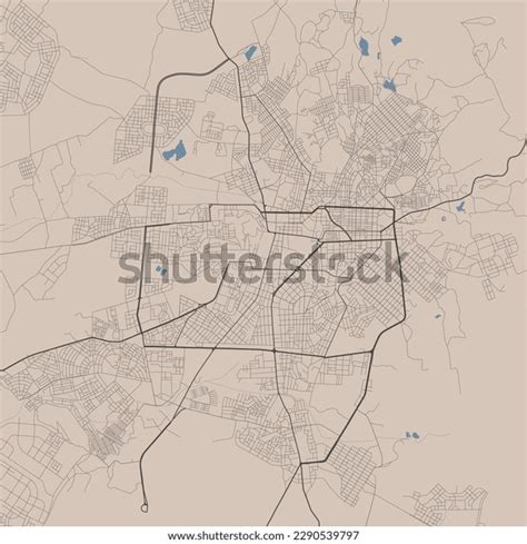 Detailed Map Asmara City Capital Eritrea Stock Vector (Royalty Free ...