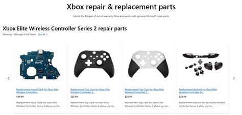 Microsoft Store Now Sells Repair Parts for Xbox Series and Elite Series 2 Controllers - XboxEra