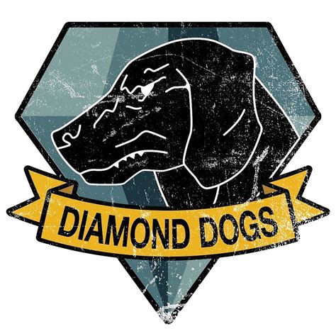 "MGS - DIAMOND DOGS Logo" by steviecomyn | Redbubble | Diamond dogs, Metal gear solid, Metal ...