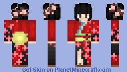 Kimono Girl Minecraft Skin