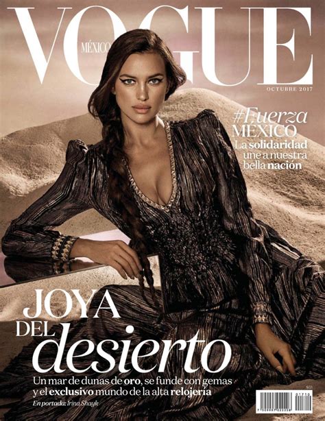 IRINA SHAYK on the Cover of Vogue Magazine, Mexico October 2017 - HawtCelebs