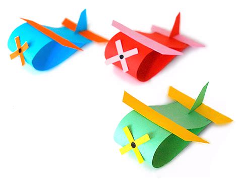 paper loop craft airplanes | Our Kid Things